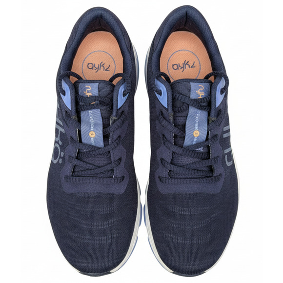 Ryka Womens 7M Devotion X Max Walking Shoes Sneakers Navy Acadamy Blue Lace Up - Picture 6 of 13